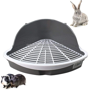 Inodoro de arena triangular de animales pequeños <span class=keywords><strong>para</strong></span> conejos y roedores - Product Image 2