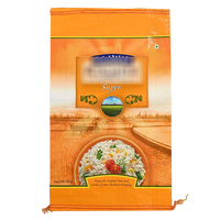 Sac tissé en PP durable antidérapant, pliable, à couture simple, pour l'emballage de riz semi-cuit, de maïs agricole et de poudre chimique