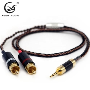 Câble d'extension et de mise à niveau <span class=keywords><strong>HIFI</strong></span> pour haut-parleur de guitare, audio auxiliaire, <span class=keywords><strong>casque</strong></span> et écouteurs, 8 conducteurs OCC 3,8 mm, XSSH OEM ODM DIY - Product Image 3