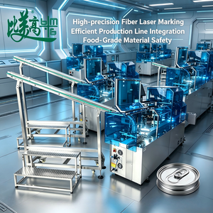 Máquina de Codificación Láser de Fibra Automática de Doble Cabezal con Sistema de Inspección y Rechazo por Visión para Tapas de Aluminio Antifalsificación - Product Image 6