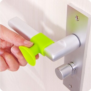 Butée de porte en silicone à fixation murale, anti-collision, pour salle de bain et usage domestique, design minimaliste, en caoutchouc - Product Image 1