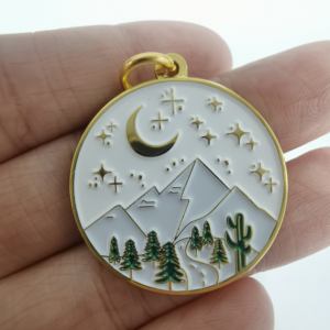 Logo gravé sur mesure plaqué cuivre antique émail doux étiquettes <span class=keywords><strong>de</strong></span> <span class=keywords><strong>nom</strong></span> <span class=keywords><strong>de</strong></span> <span class=keywords><strong>chat</strong></span> Gog étiquettes d'identification - Product Image 5