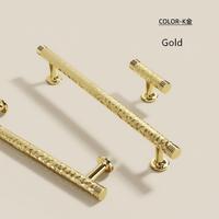 Poignées et boutons en alliage de zinc martelé, style nordique, finition cuivre brossé, pour console de couloir, entrée ou placard, style moderne et minimaliste