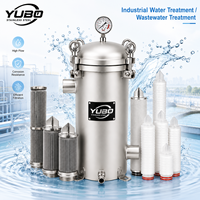 Filtro de Seguridad Industrial Multicore para Pretratamiento de Agua por Ósmosis Inversa, Reciclaje de Aguas Residuales y Protección de Membranas