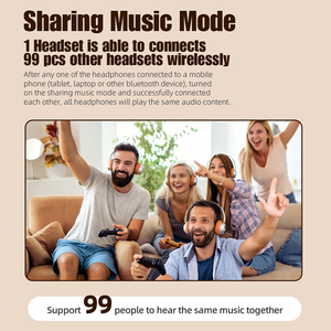 หู<span class=keywords><strong>ฟัง</strong></span>ไร้สายสุดเท่ห์ รองรับการใช้งานแบบเชื่อมต่อ 2 หรือ 99 คน แชร์เพลง/<span class=keywords><strong>การ์ตูน</strong></span>/ภาพยนตร์ได้ 1 เครื่อง - Product Image 4