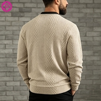 Sweat-shirt à col en V à manches longues pour homme, grande taille, color-block, sport décontracté, avec logo personnalisé, vente en gros