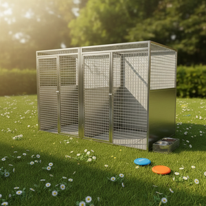 Caseta para Perros de Acero Inoxidable de Primera Calidad, Caseta Grande para Perros de Exterior, Muebles para Perros, Casetas Comerciales para Alojamiento, Uso en Tiendas de Mascotas - Product Image 4