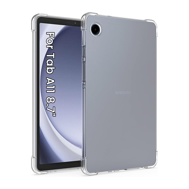 Clear Transparent Soft TPU Tablet Covers Cases for Samsung Galaxy Tab A11 8.7 X133 X135 Four Corners Air Bags Bumpers Back Cover