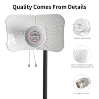 Antenne parabolique hyperbolique 4G 5G 1700-4200Mhz à gain élevé longue portée 2x22dBI MIMO pour la communication par routeur