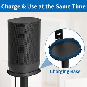ขาตั้งลำโพงแบบตั้งพื้นสำหรับงานหนักสำหรับ <span class=keywords><strong>Sonos</strong></span> <span class=keywords><strong>Move</strong></span> 2 พร้อมคลิปจัดการสายเคเบิล ใช้ได้กับลำโพง <span class=keywords><strong>Sonos</strong></span> <span class=keywords><strong>Move</strong></span> - Product Image 4