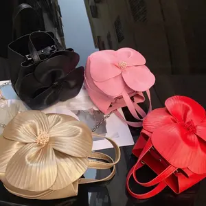 Nuovo arrivo alla moda donna chic mini tote bag con grande fiore alla parte anteriore signora fantastica borsa da sera