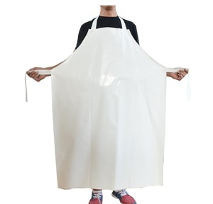 Custom waterproof <strong>white</strong> plastic rubber Vinyl bib welding butcher tpu <strong>apron</strong> - Product Image 3