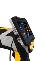 Caméra d'inspection endoscopique à double objectif portable avec écran LCD IPS de 4,3 pouces, câble semi-rigide de 10 m, 8 mm