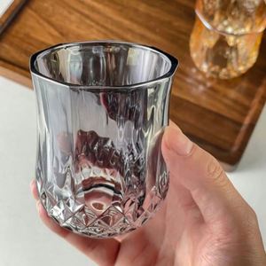 Vasos de Whisky Creativos y Ecológicos de PP, Aluminio y Vidrio - También para Brandy y Licores. Tazas con Diseño de Diamantes Engrosadas para Uso Doméstico - Product Image 3