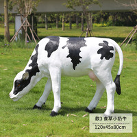 Dijual patung taman patung sapi besar serat kaca resin kustom