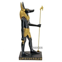 Große Dekorative Antike Ägyptische Bronze-Anubis-Statuen für den Außenbereich zum Verkauf