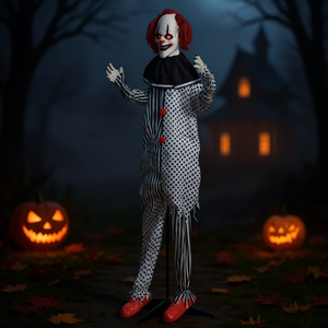 Decorazione da esterno in plastica a forma di clown di Halloween per feste e uso domestico - Product Image 2