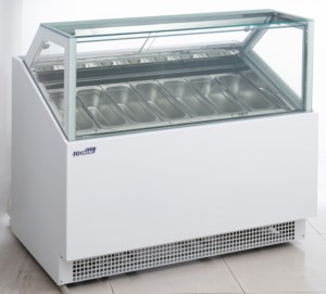 Bolandeng Congélateur vitrine de crème glacée ventilé réfrigéré à température unique pour affichage de crème glacée - Product Image 5