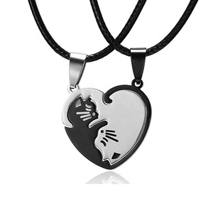 Hip Hop collana circolare geometrica argento titanio acciaio triangolo collana per le donne uomini Rap festa gioielli da ballo <span class=keywords><strong>regalo</strong></span> - Product Image 2