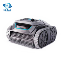 Aspirateur robot télécommandé à LED de haute qualité avec fonction de lavage, alarme de panne, accessoire de nettoyage de piscine