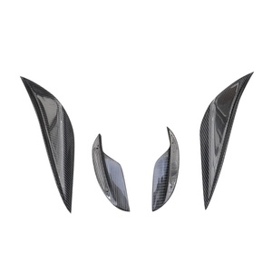 สำหรับ BMW ซีรีส์ 3 E90 E92 E93 M3 ปี 2008-2013 คาร์บอนไฟเบอร์ ชุดแต่งกันชนหน้า คานาร์ด สปลิตเตอร์ สภาพใหม่ - Product Image 1