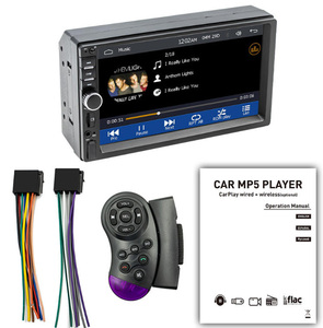 Lecteur MP5 universel pour voiture, écran tactile Android, radio Bluetooth, USB, musique, montage sur tableau de bord, noir, écran capacitif 1920x720 - Product Image 5