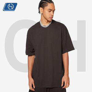 Camiseta de Hombre 305G, 100% Algodón, Moderna, de Color Sólido, Manga Corta, Antibacteriana, Holgada, Informal, Absorbente de Sudor, Resistente a las Arrugas - Product Image 1