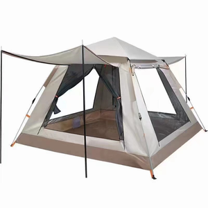 Carpa Familiar Impermeable con Protección UV Oxford para 4 Personas, Estructura de Fibra de Vidrio, Carpa Automática de Fábrica - Product Image 3