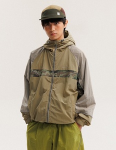 Veste coupe-vent à capuche pour homme, style outdoor, color block, camouflage, rayures sur la poitrine, coupe ample, décontractée, tailles S-<span class=keywords><strong>XXL</strong></span> - Product Image 6