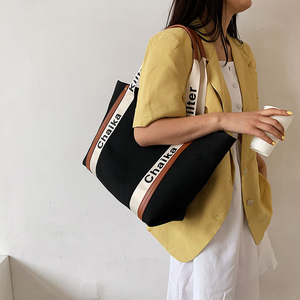Bolso de Hombro <span class=keywords><strong>Vintage</strong></span> para Mujer al por Mayor, Bolso Tote de Lona Personalizado de Gran Capacidad con Cierre de Cremallera, Ideal para Verano e Invierno - Product Image 1