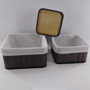 Cestino per <span class=keywords><strong>il</strong></span> pane in bambù cesto portaoggetti in tessuto - Product Image 2