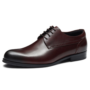 British lace-up men's business formal leather <b>shoes</b>, top-grain cowhide, large size, wedding <b>shoes</b> for men - Product Image 6