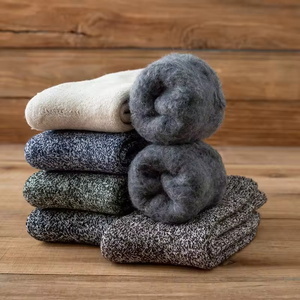 OEM Custom Wool <b>Socks</b> Merino Wool Winter Thick Cushioned Warm Thermal Men Women Outdoor Hiking Crew <b>Socks</b> - Product Image 6
