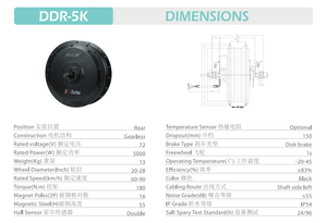 ชุดแปลงจักรยานไฟฟ้า MXUS Super Power <span class=keywords><strong>5000</strong></span>วัตต์ฮับมอเตอร์ - Product Image 6