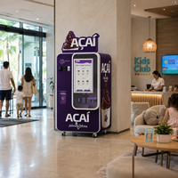 Máquina Automática para Acai Bowl, Máquina Expendedora Comercial de Helado Suave para Negocios Minoristas