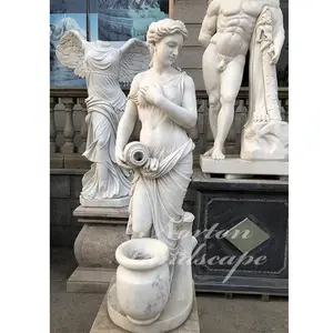 Greek Sculpture Custom Hand Carved Greek Figure Sculpture Large Marble Naked Man Statue For Sale