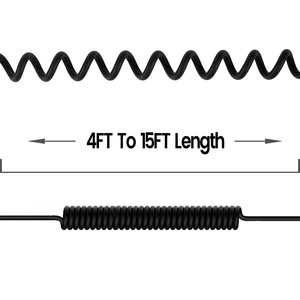 Cavo audio a spirale di ricambio placcato oro con schermatura a treccia per AKG K701 da 3,5 mm a <span class=keywords><strong>XLR</strong></span> e adattatore da 6,35 mm - Product Image 6