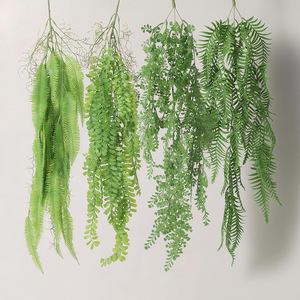 Fougère artificielle en plastique, plante murale artificielle pour la décoration de bureau, de mariage et de la maison, fausse fougère, plantes artificielles - Product Image 1