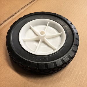 8 Inch Rubber Caster Wheels Hollow Silent Operation <b>For</b> Handcarts <b>Tool</b> <b>Carts</b> Industrial Use - Product Image 3
