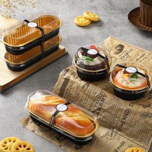 Molde para hornear cupcakes de 200 ml, apto para microondas, desechable, de aluminio, colorido, con tapas, para hornear pan y mini panecillos. - Product Image 5