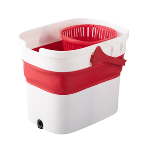Kit Mop Rotante Pieghevole BOOMJOY per Pulizia Pavimenti Interni con Secchio in Plastica e Sistema Rotante a 360° - Product Image 6