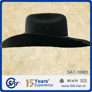 Sombrero de vaquero de estilo mexicano de fieltro de lana australiana 100% - Product Image 3