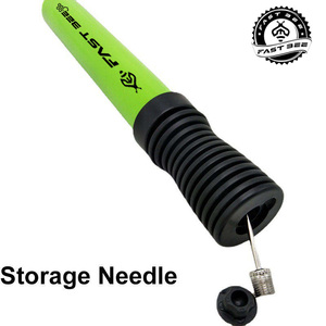<span class=keywords><strong>Pompe</strong></span> à ballon de football FAST BEE, noir et vert, logo personnalisé, portable, 8 pouces, <span class=keywords><strong>double</strong></span> <span class=keywords><strong>action</strong></span>, légère, étanche, ABS - Product Image 5
