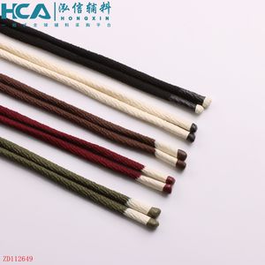 Cordon tressé avec extrémités en silicone intégrées pour sweats à capuche tendance, vestes décontractées, sacs à dos, sacs fourre-tout, accessoires de mode - Product Image 1