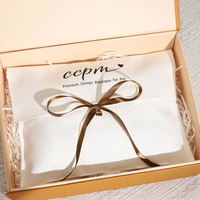 Pochette en coton sergé imprimée avec logo personnalisé pour robe, sac à main de luxe haut de gamme, cadeau, portefeuille, emballage de vêtements, pochette enveloppe en coton