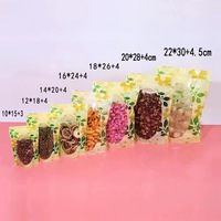 Sac en film polyester transparent auto-scellant pour aliments, déodorant, petit format, refermable