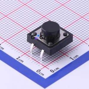 UK-B0224-G7-250 Tactile Switch Through hole-4P,12x12mm Switch Single Pole Single Throw Round Button 2.5N Through Hole - Product Image 1