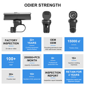 OEM/ODM phare de vélo LED rechargeable anti-poussière <span class=keywords><strong>lampe</strong></span> de route de montagne <span class=keywords><strong>pour</strong></span> <span class=keywords><strong>VTT</strong></span> <span class=keywords><strong>lampe</strong></span> de poche de vélo avec LED avant Odier - Product Image 4