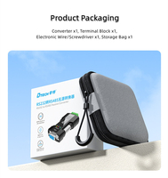 Convertisseur série industriel DTECH IOT9001 avec voyant lumineux Convertisseur passif RS232 DB9 trou vers RS485