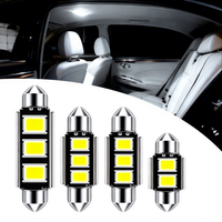 Ampoule LED 31mm 36mm 39mm 41mm C5W 5050 Chip 3SMD Canbus pour plaque d'immatriculation de voiture, éclairage intérieur, lecture, DC12V